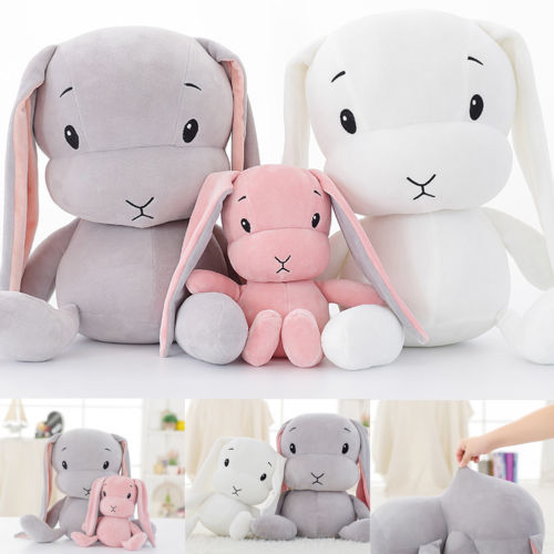 30cm 50cm 70cm 럭키 귀여운 토끼 플러시 장난감 토끼 봉제 동물 아기 인형, 아기 동반 수면 장난감, 어린이